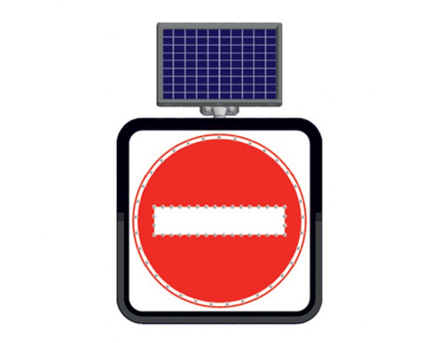 Solar Flaşörlü Ledli Trafik Levhaları 11800-37 FL