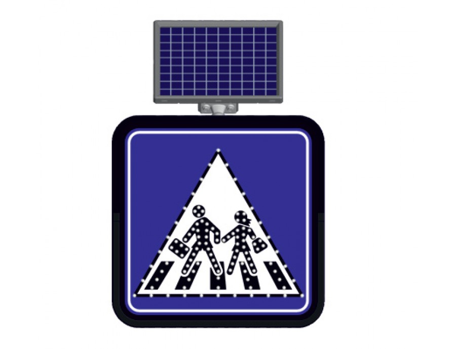 Solar Flaşörlü Ledli Trafik Levhaları 11841 FL