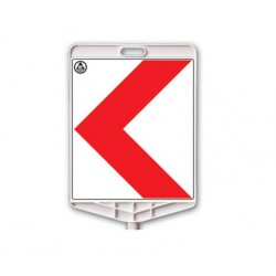 Trafik Levhaları 325 A R  İki yönlü uyarı etiketi